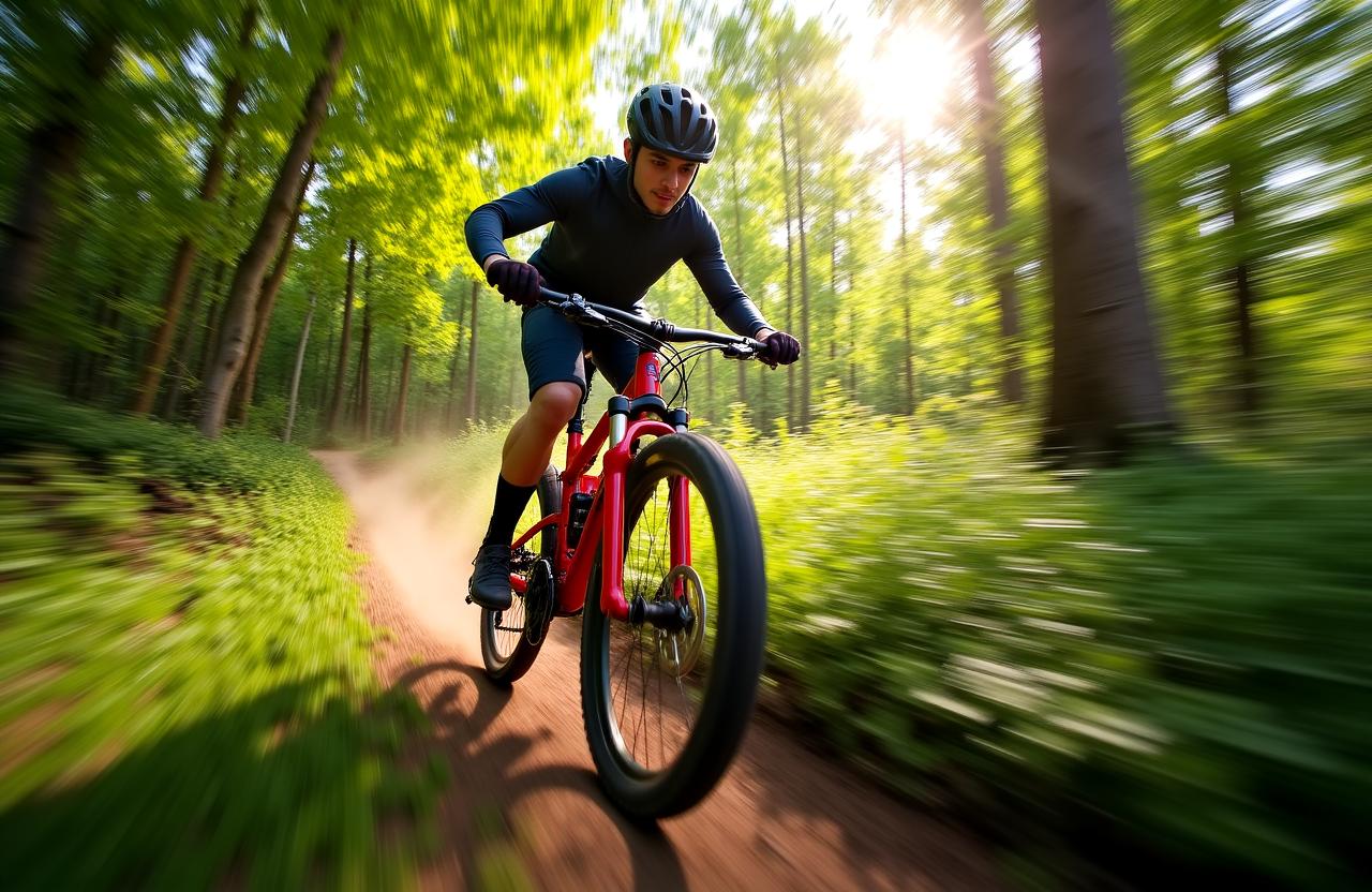 マウンテンバイクで駆け抜ける絶景トレイル